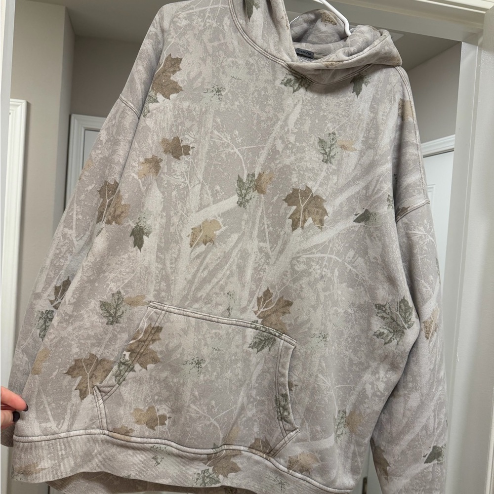 Abercrombie Essential Popover Hoodie Camouflage Hoodie XL Tall